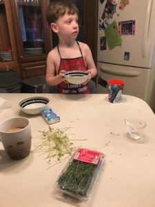 including little man in some prep work