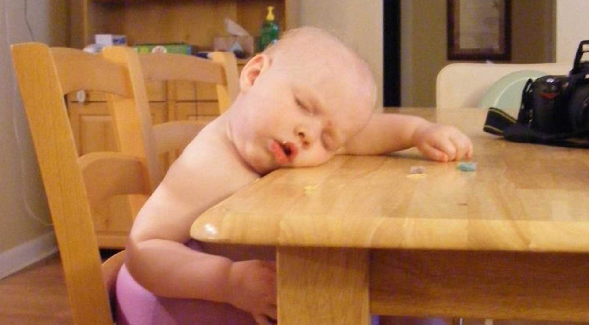 My daughter after a long day.