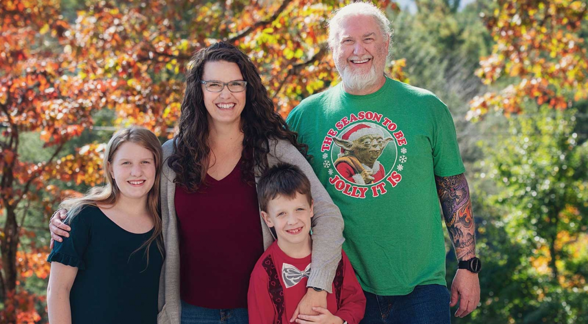 The Greenes. Right to left: Naomi, Jessica, Bruce and Stuart.